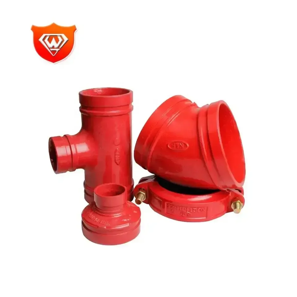 FM Approved China Rigid Ductile Iron Grooved Coupling And Fittings