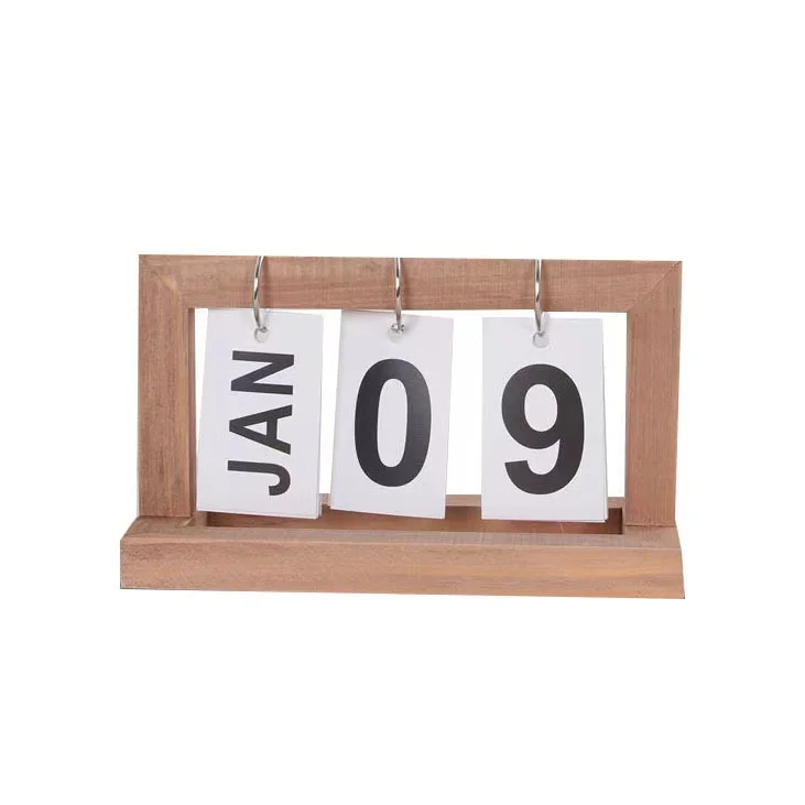 Home calendar simple page turning desk calendar living room office desktop decoration pieces