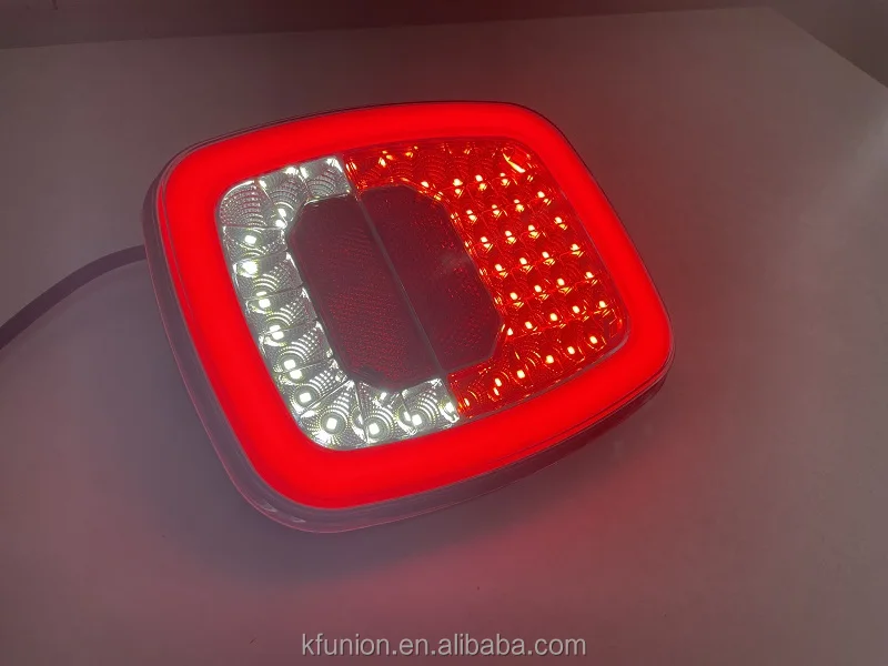 Emark Universal 12v 24v Led Stop Brake Light Combination Rear Trailer Truck Tail Light