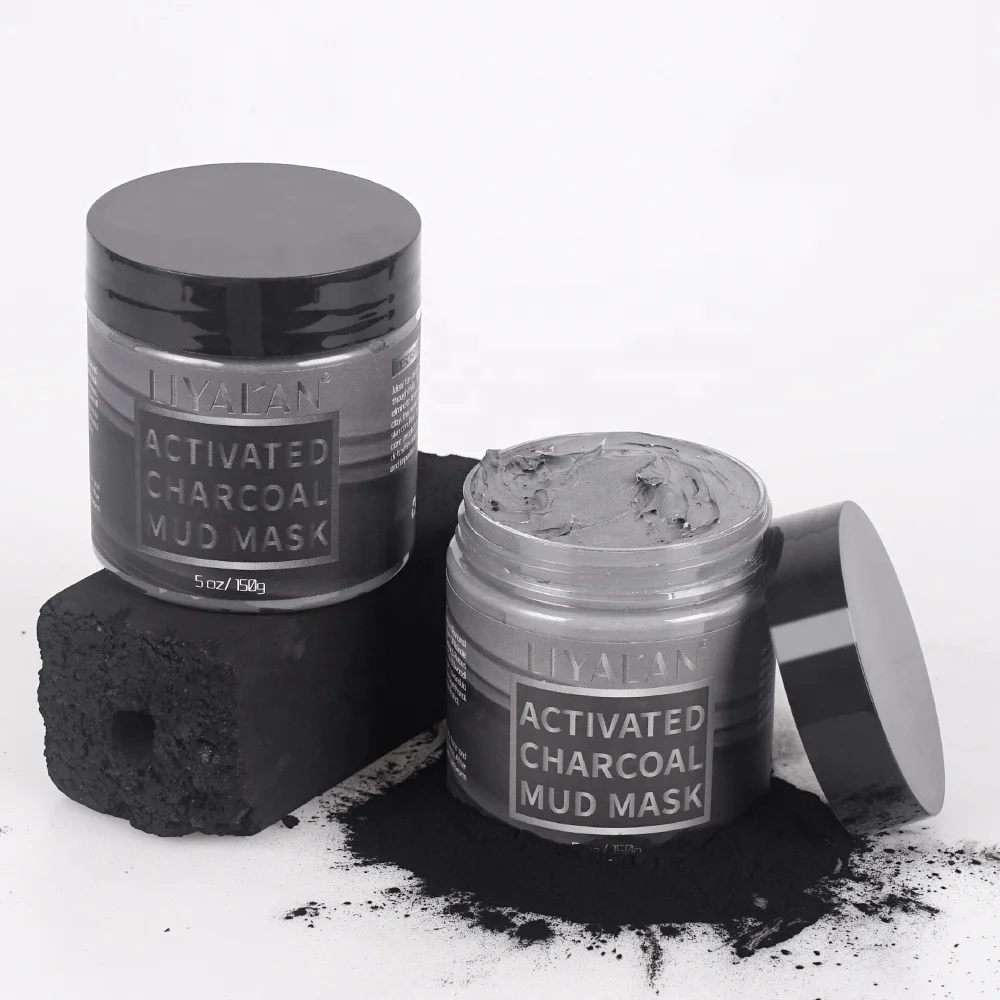 Private Label Vegan Black Facial Mask Natural Oil Control Detox Charcoal Clay Mask