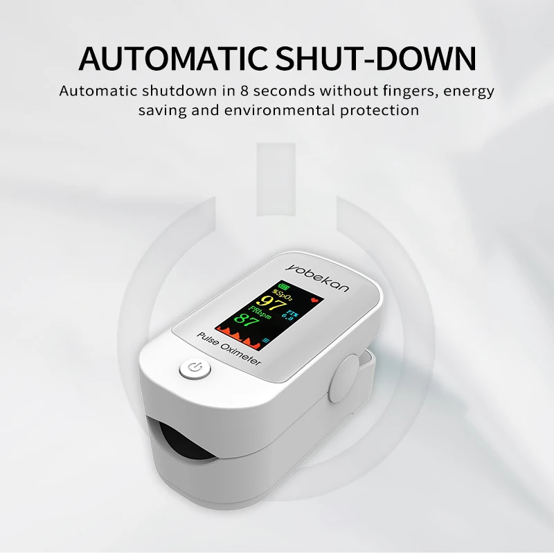 Недорогой портативный Пульсоксиметр Yobekan Spo2, мини-Пульсоксиметр на тонкоплёночных транзисторах/OLED, для детей и взрослых