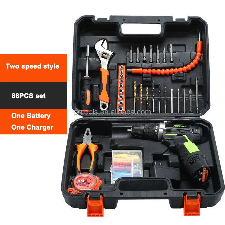 12V Rechargeable Lithium Battery Power Screw drivers Cordless Drill Multi fuction Electric Hand Drill Electric Screwdriver Kit