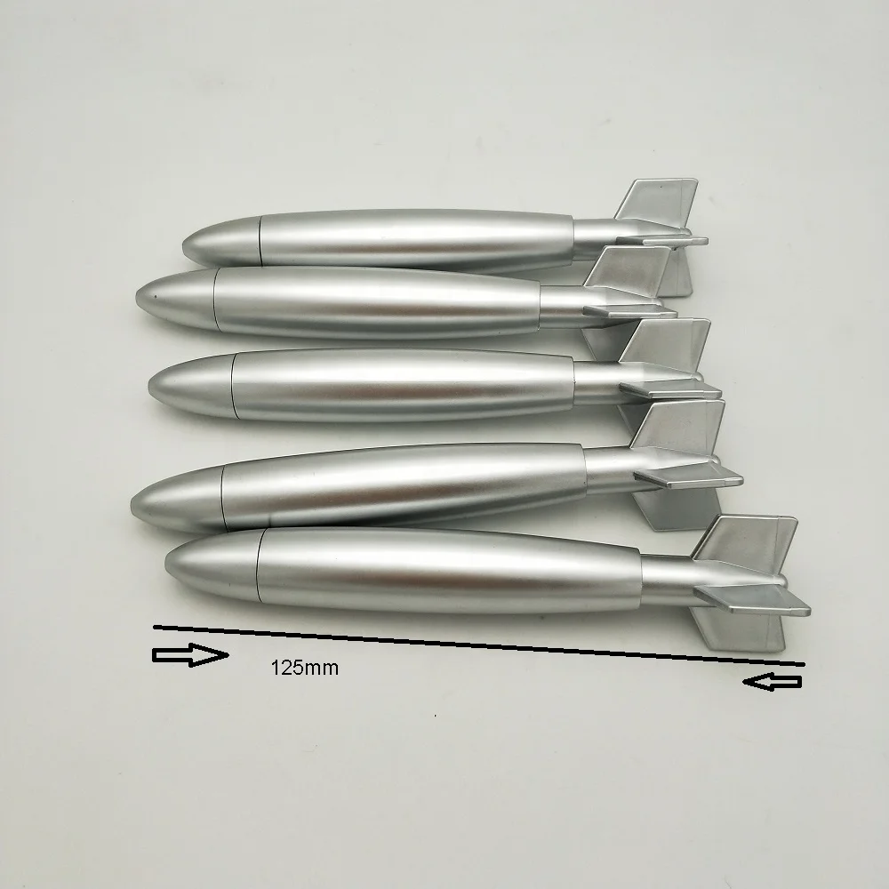 globe Novelty Missile /Rocekt Shape silver promotional ball pen with custom LOGO