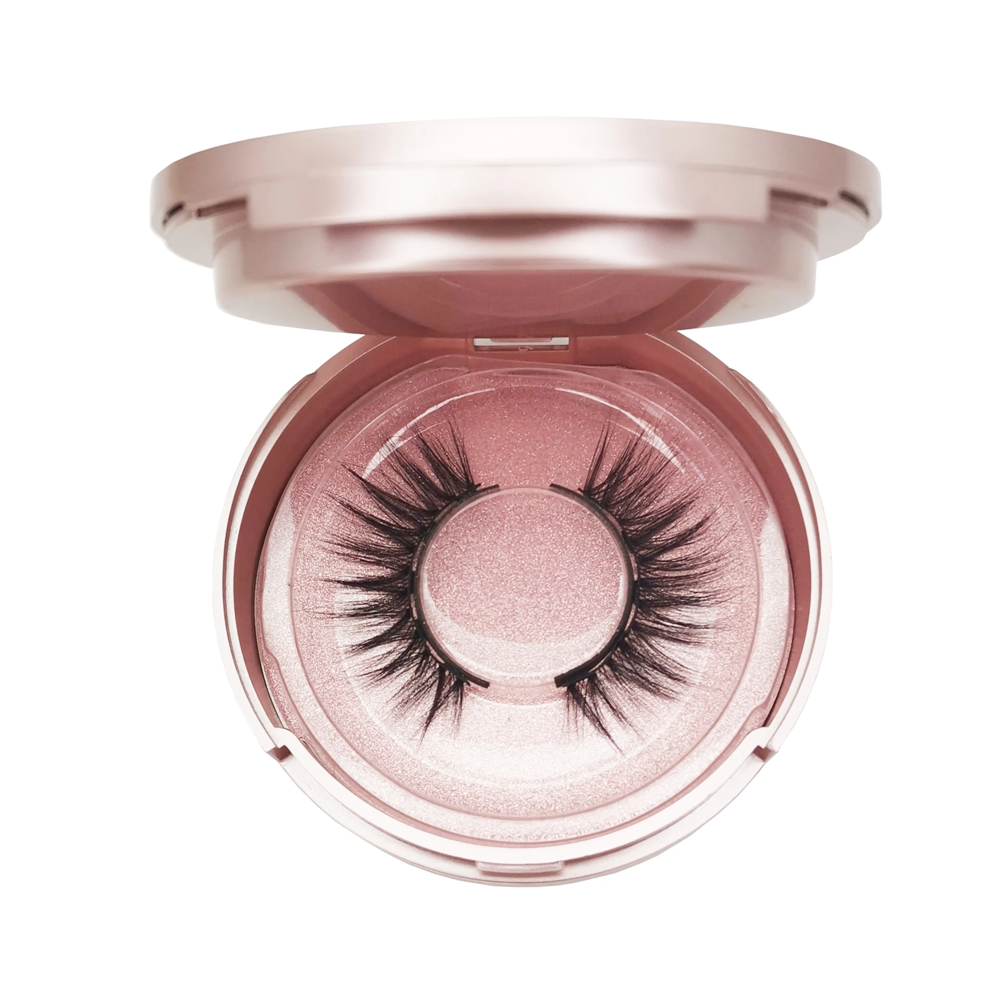 
2021 fashion style magnetic eyelashes black box wih mirror magnetic eyelashes with tool 