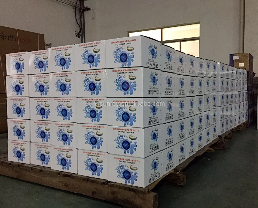 Hot Sale fashion design Portable Solar Energy Saving Swimming Pool Water Cleaner Ionizador  solares