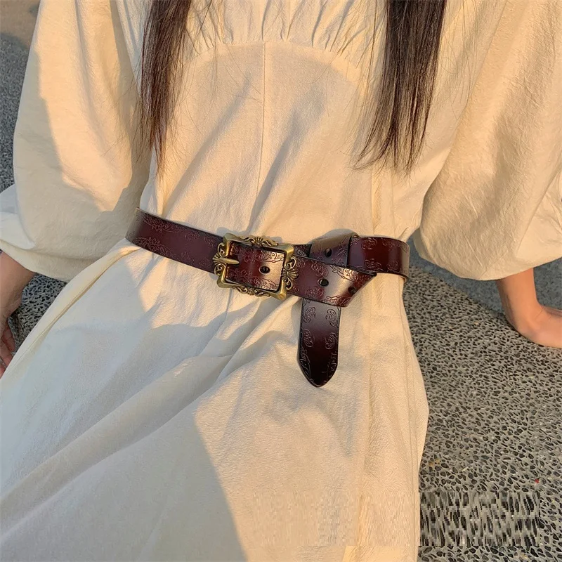 Wholesale Women Fringe Genuine Leather Belt