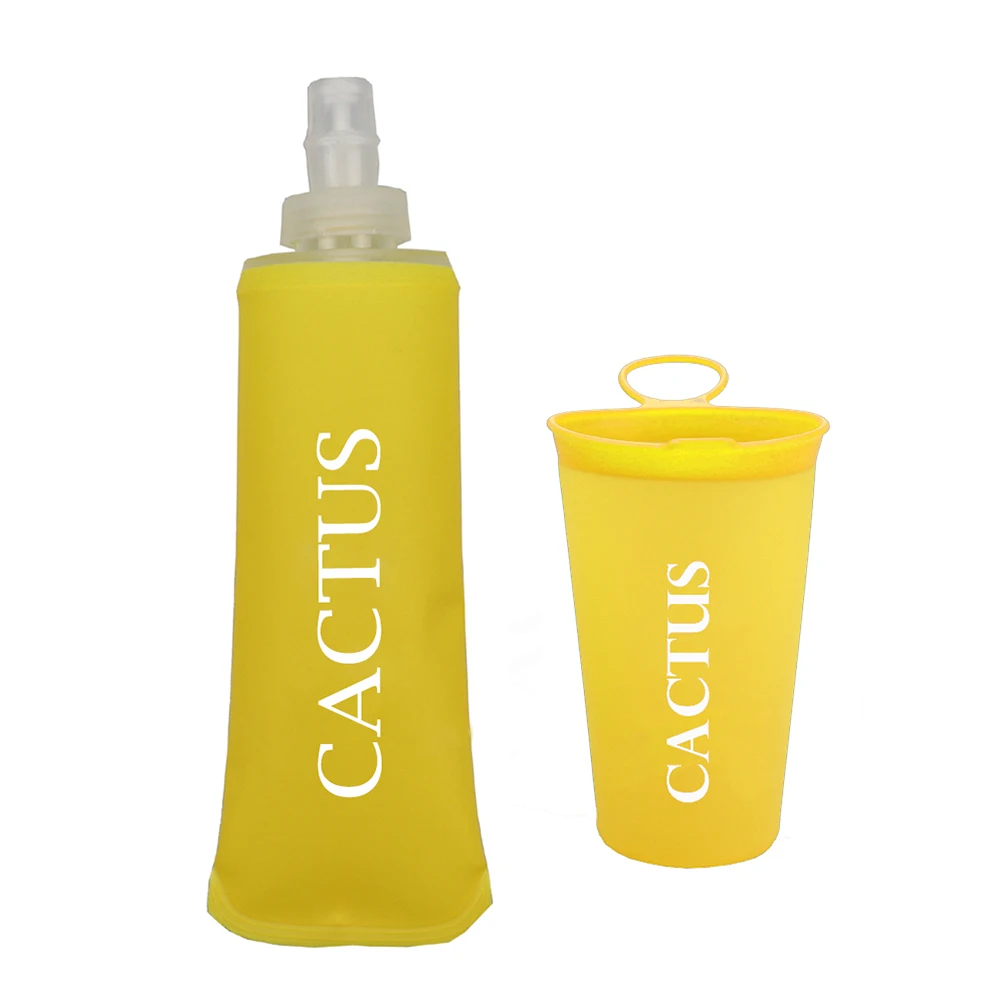 custom color and logo reusable Cross Country Running TPU 200ml/6.8oz Soft Water Cup For event Climbing Hiking TRAIL