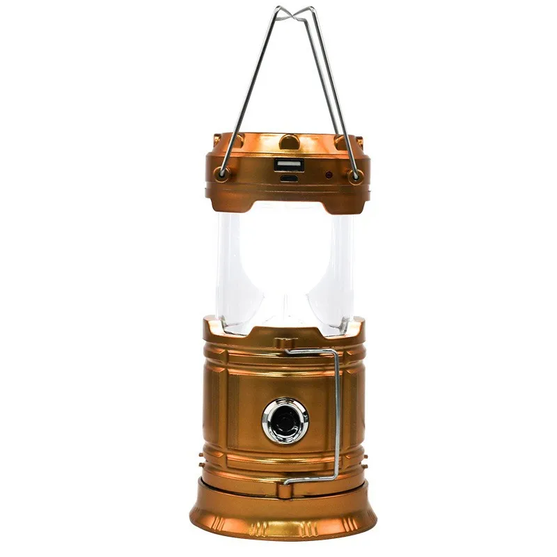 Multifunctional Solar Camping Lamp Portable LED Outdoor Lighting Lantern for Tent & Road Working Lamp