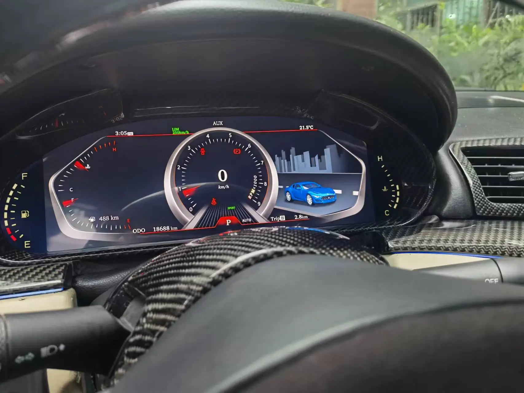 Digital Dashboard Panel Virtual Instrument Cluster CockPit LCD Speedometer For MASERATI GranCabrio Granturismo