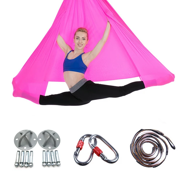 Hot Sale Aerial Yoga Swing and Hammock Gym Pilates Equipment Made of Durable Nylon for Aerial Yoga Practice