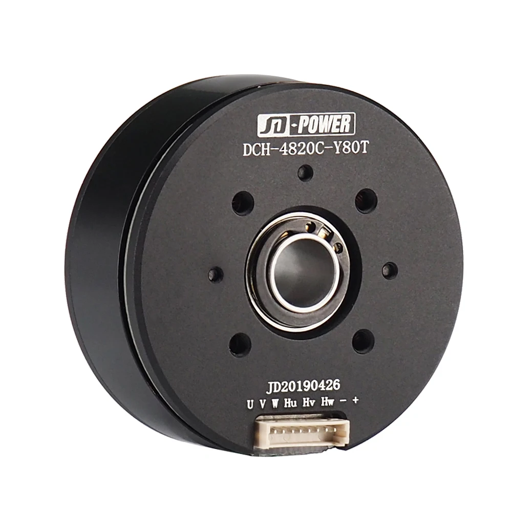 JD-power high quality DCH-4820C flat hollow shaft brushless  permanent magnet motor with hall sensor