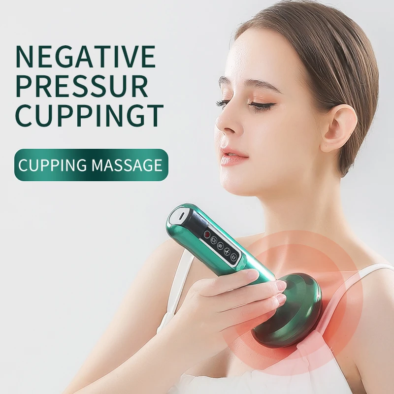 Rechargeable Electric Body Cupping Tool Vacuum Suction Cupping Equipment Sets Smart Therapy Massage Cupping Machine