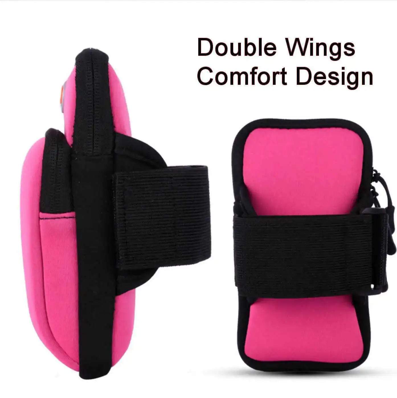 Phone Armband Adjustable Strap Gym Jogging Arm Bag Running Sports Fitness Cycling Hiking Cell Phone Storage Pouch Earphones