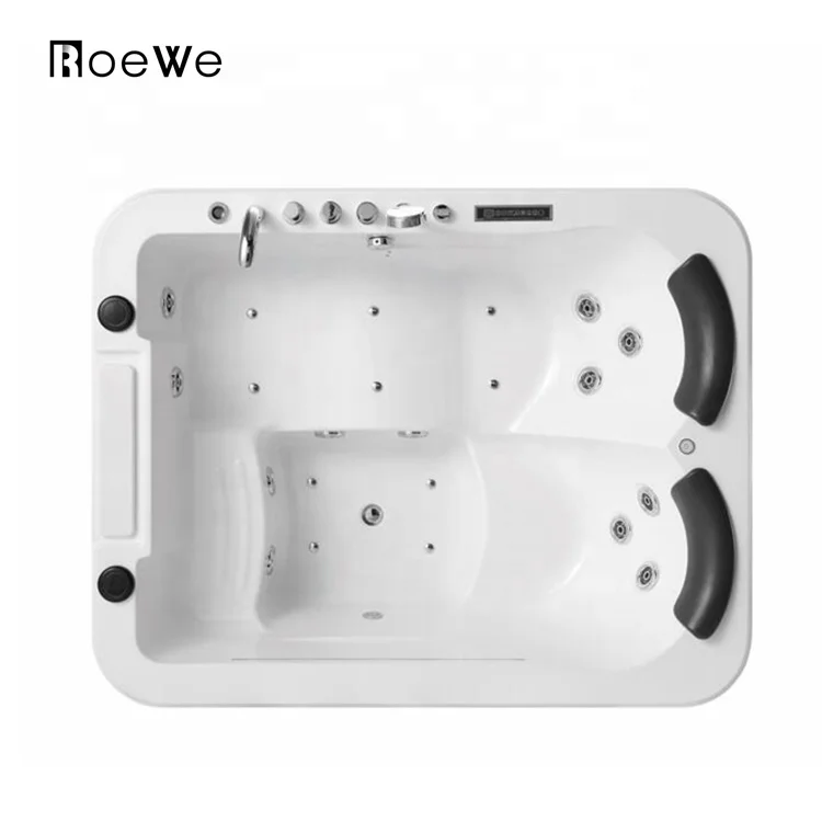 2 person water massage with tv drop-in bath tubs with digital control acrylic hydromassage whirlpool bathtub