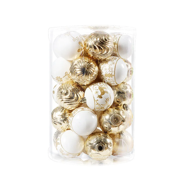 34 шт., Рождественские шары для рождественской елки, 6 см