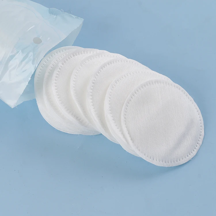 Factory OEM Wholesale Remover Makeup Cotton Face Pad Natural Cotton Round Disposable Cotton Pad