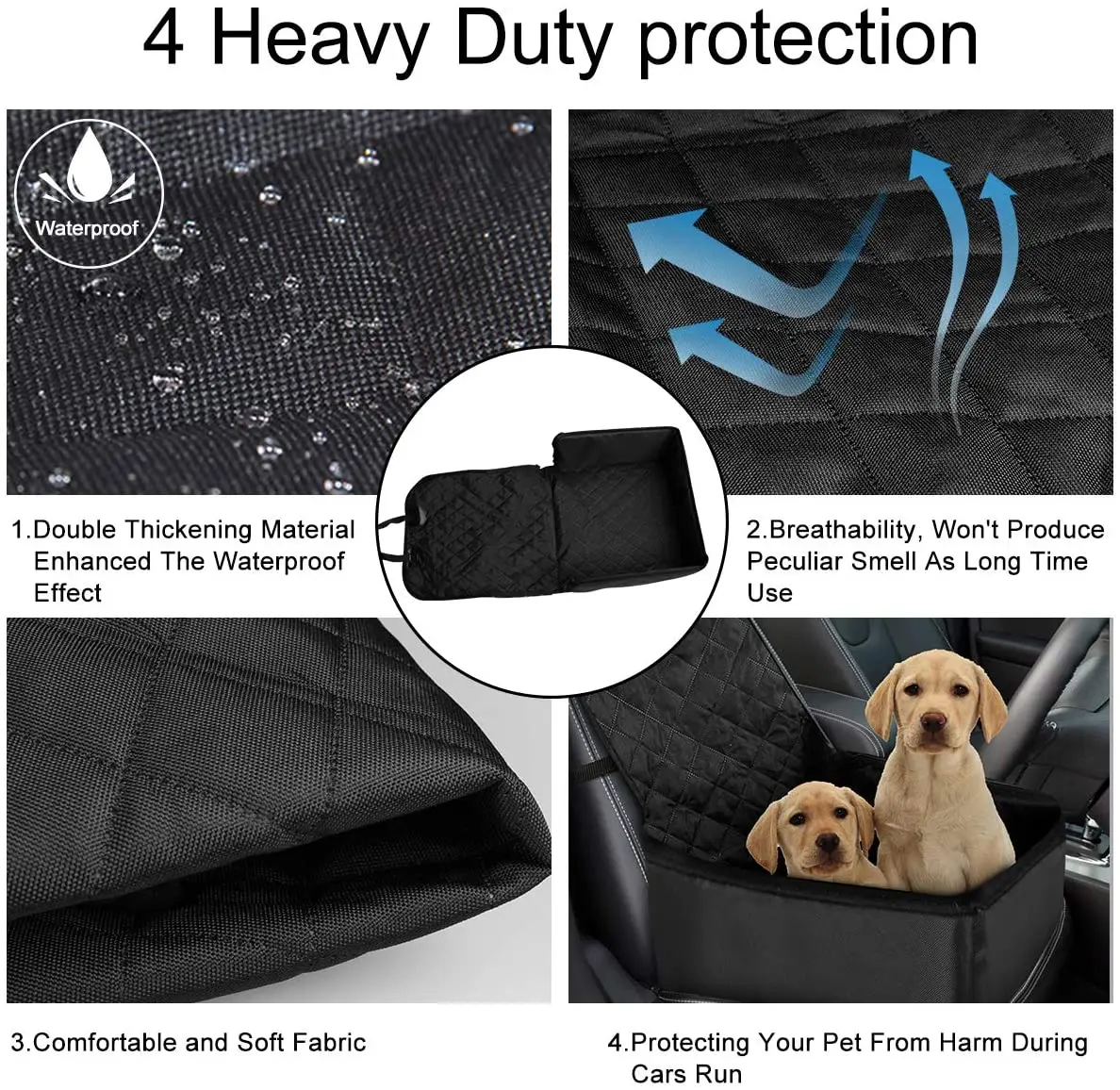 2022 NEW Wholesale factory waterproof high quality pet dog car seat cover for dogs