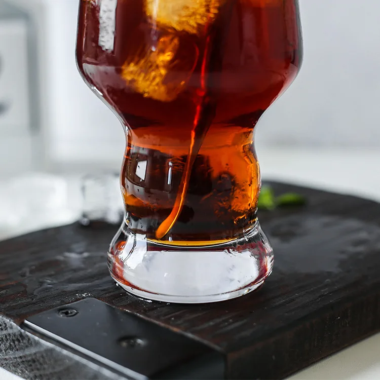 Прозрачная Стеклянная Кружка для сока, пивная кружка особой формы