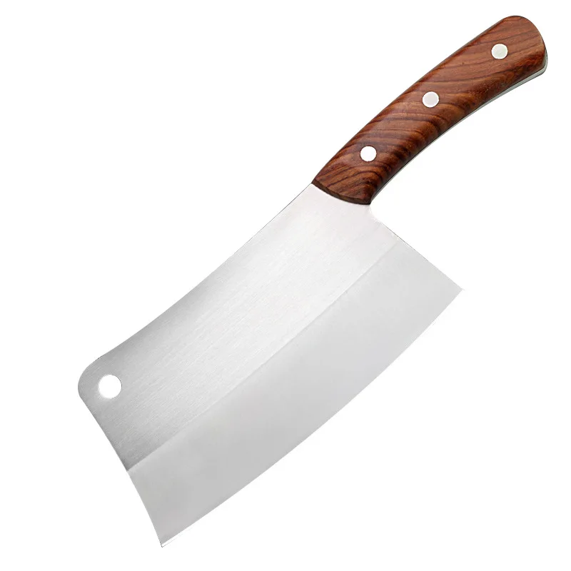 Wholesale Household Kitchen Restaurant 2cr13 Stainless Steel Wooden Handle Chopping Bone Cleaver Knife