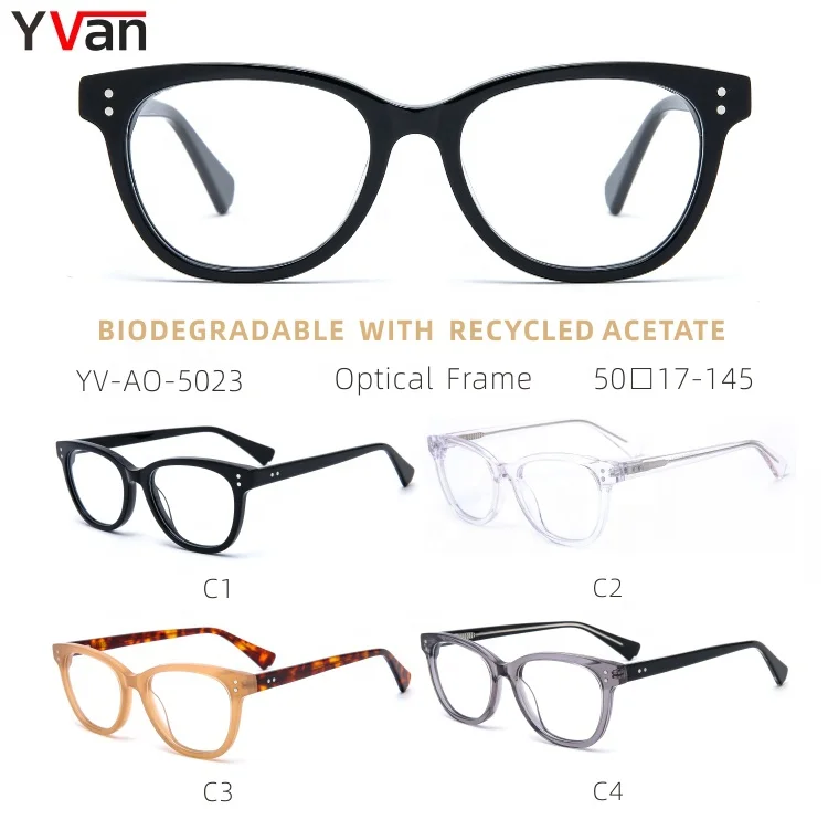 Yvan Wholesale Stock Eyeglass Frames Black Mirror Blu Ray Optical Glasses Frame