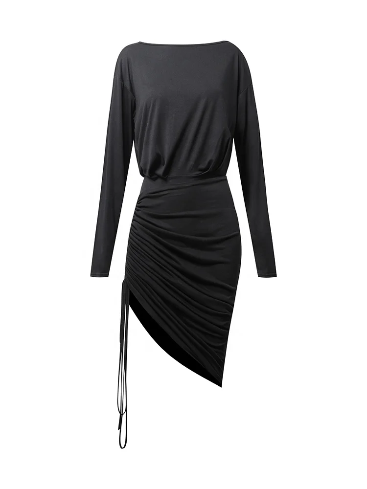 INNOIN Latin Dance Costumes Adult Women Latin Tops Skirt Fringe Suit Samba Practice Wear Salsa Cha Cha Performance Dance Dress