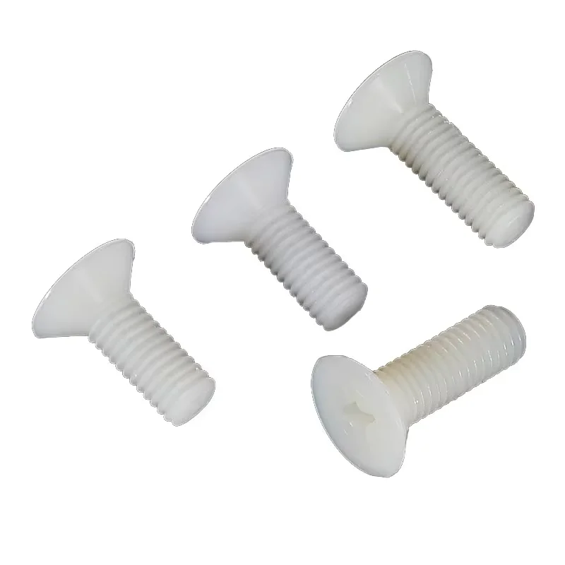 Custom M2 M3 M4 M5 M6 M8 Screw Nylon round head plastic screw insulated plastic screw