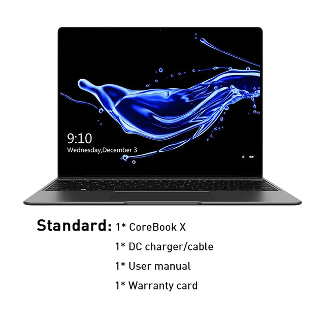 CHUWI CoreBook X 16GB 256GB Intel Core i5-7267U Laptops 14 Inch 2160x1440 Resolution Notebook Laptop