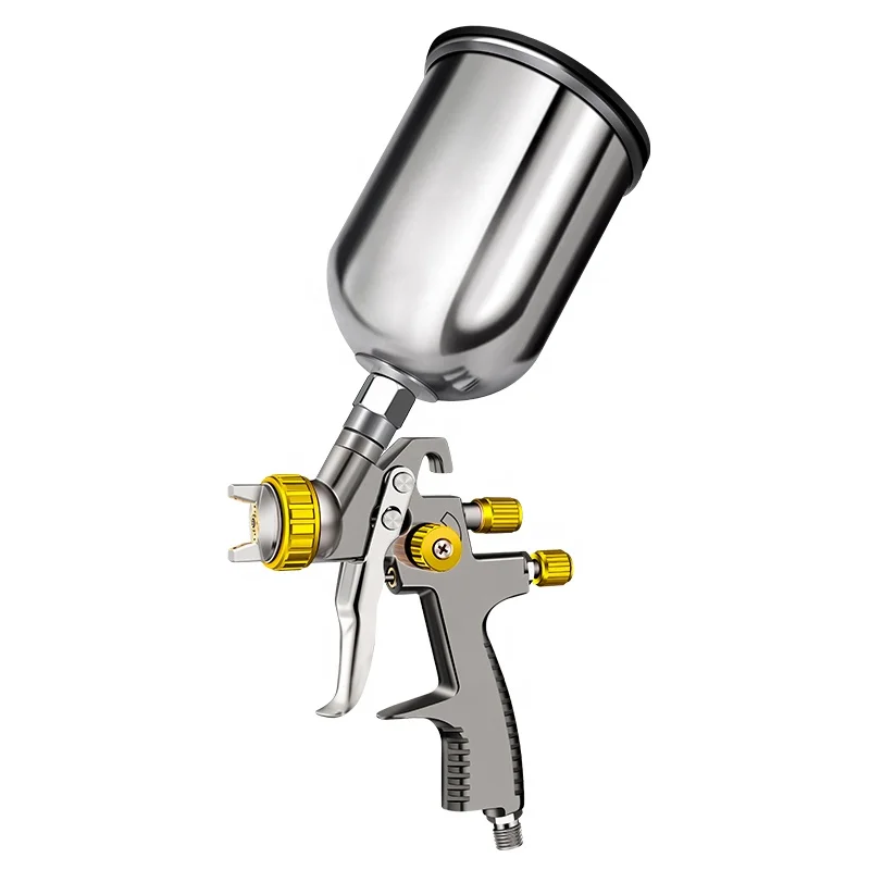 SK-2011 Automotive Finish Spraying Low Pressure Spray Gun Chrome-plated 600CC Aluminum Cup LVLP Spray gun