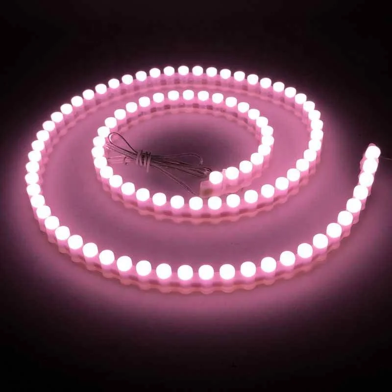 flexible Red Blue Green White Amber yellow DC12V Waterproof 96 LED Sign Great Wall DIP led strip