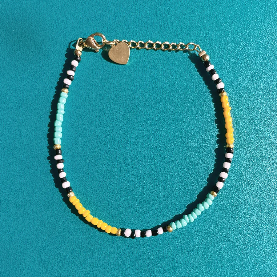 Hot selling ins small fresh color beaded bracelet from Japan and South Korea charm bracelets