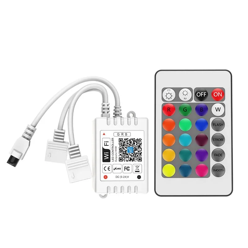 
Single Dual Output Smart 24keys IR Remote Magic Home WIFI Control Led Controller 