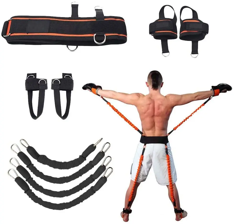 Speed and Agility  Workout Boxing Training Fitness Resistance Belt Set Foot Bounce Vertical Jump Suspension Trainer