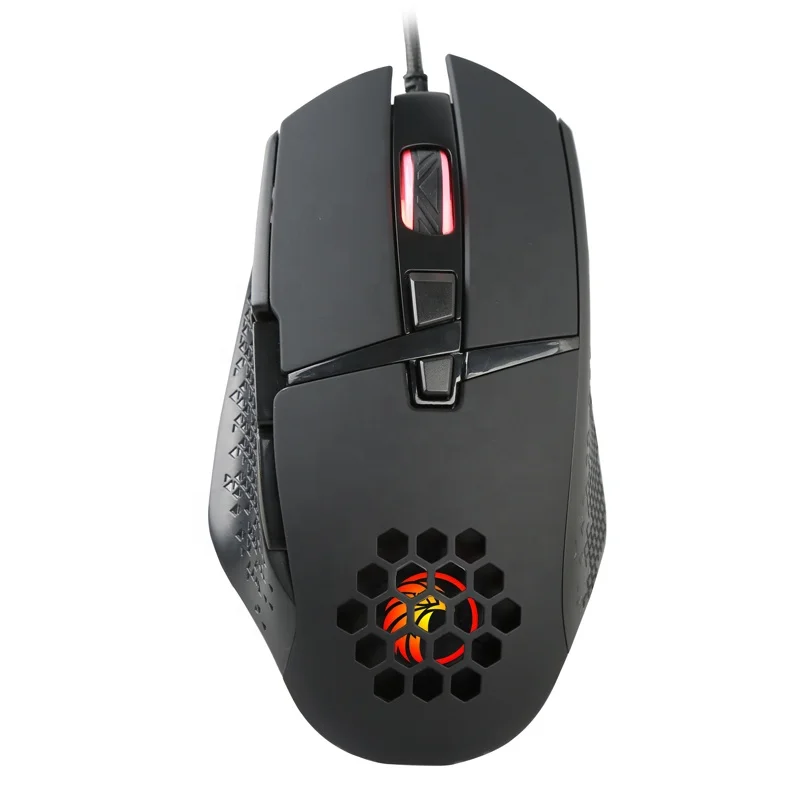 Легкий компьютерной мыши 6400 DPI Sunplus 192 чип HUANO эргономичный RGB проводной 8 keys программы игровая мышь для компьютера