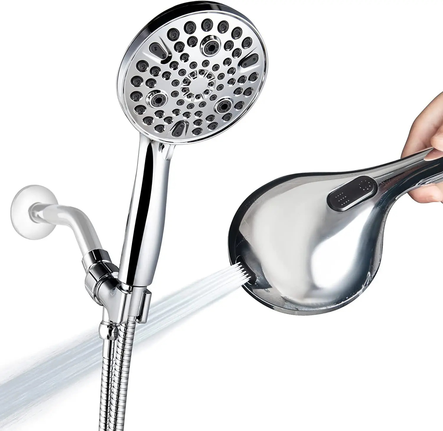 low price hand shower heads high pressure rainfall 10 functions
