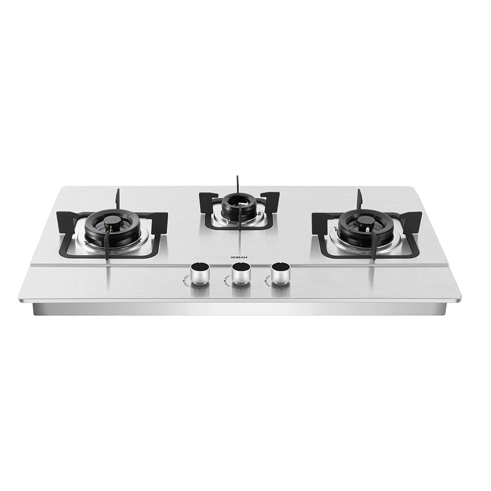 Flame failure protection Stainless Steel 3 Burners Cooktops manufacture good quality G7