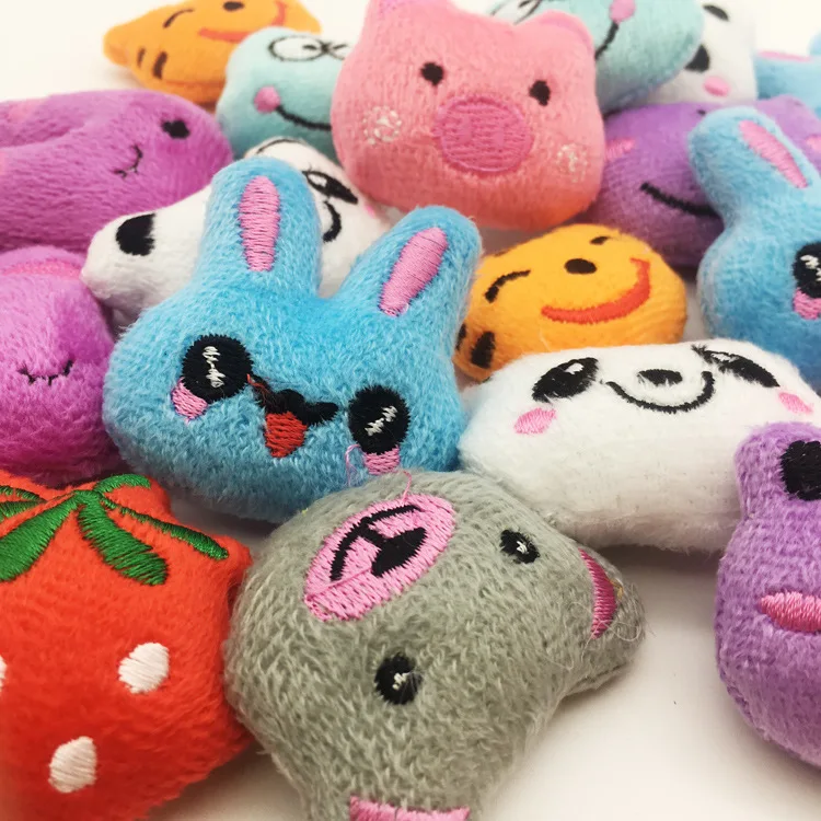 DIY Cartoon mini stuffed animals Plush doll head bulk mini stuffed animals small Doll bulk Head toys