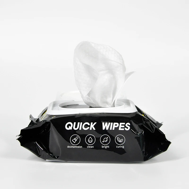 Custom Logo Wet Tissue Supplier Eco-Friendly 30 Leather Shoe Shine Wet Wipes for White Shoe Cleaning