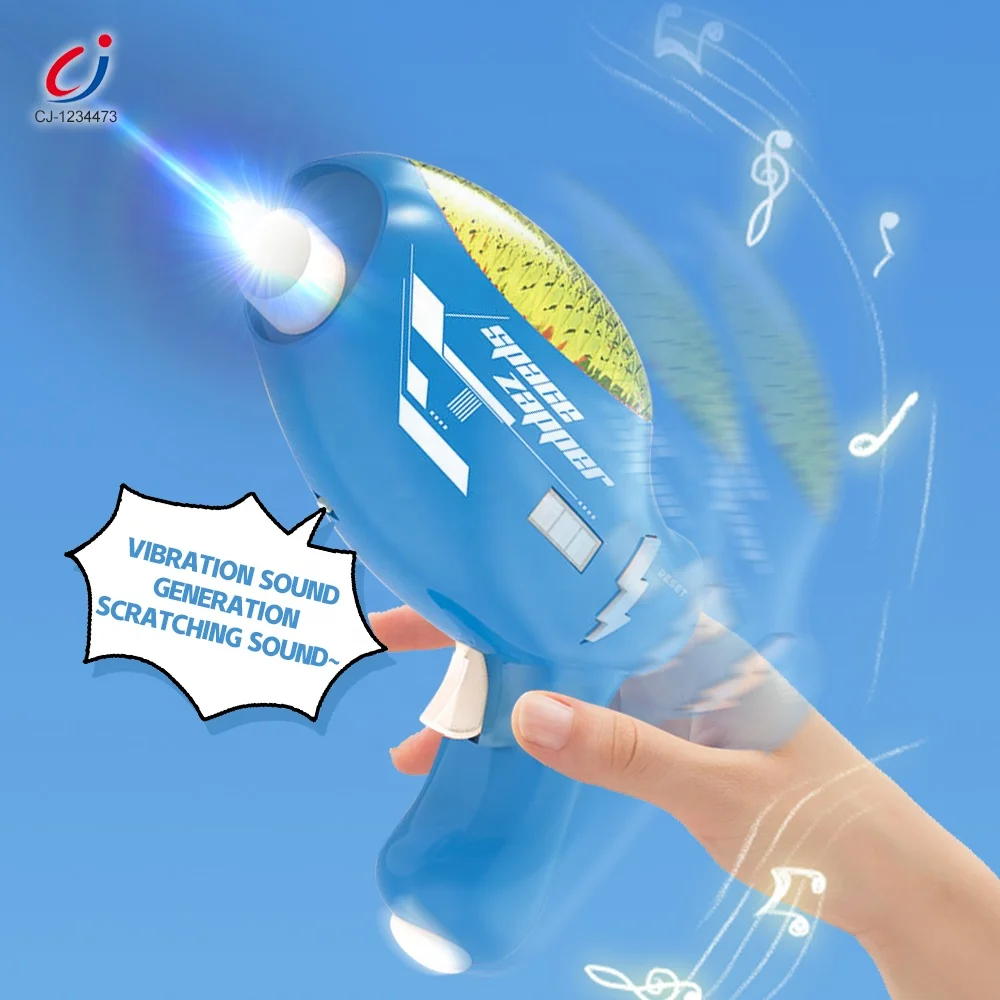 Chengji pistol laser kids electric gun weapons plastic sound light toys sniper vibration b/o toy space gun with sound