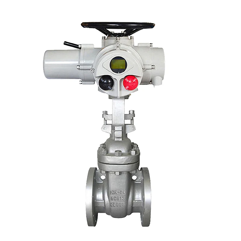 4 Inch  Intelligent Multi Turn Motorized Actuated Regulating Gate Valve Carbon Steel Flanged Percentage Modulating Valve
