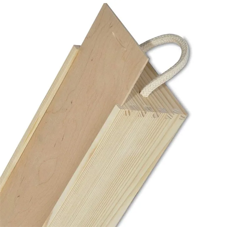 High-grade liquor decorative simple single bottle storage wine box wooden