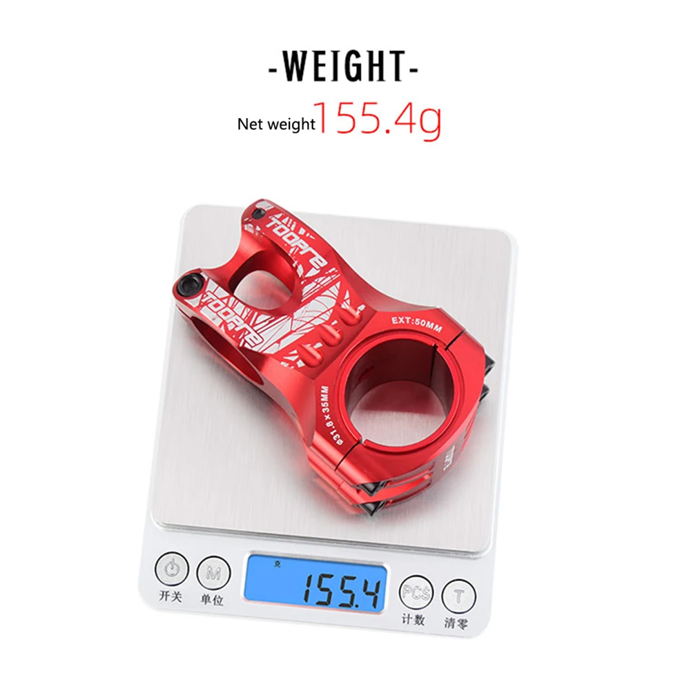 TOOPRE Bike Stem Adjustable MTB downhill bike Stem Ultralight CNC Aluminum Hollow 50MM short stem 31.8/35 MM Cycling Accessories