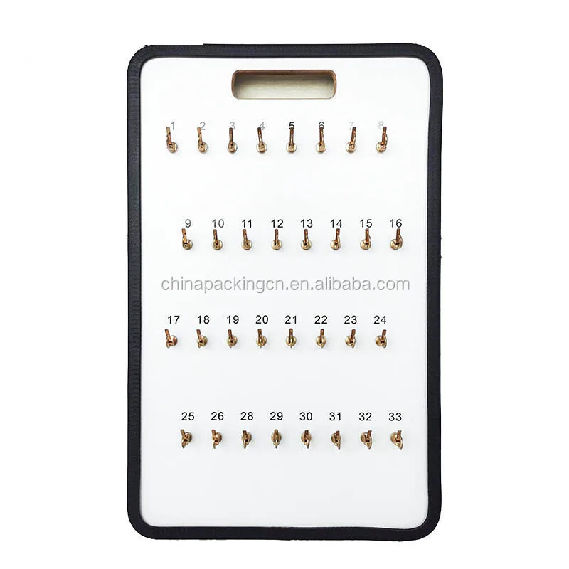32 numbered wooden car key hook board key tracking synthetic wood personalized key rack