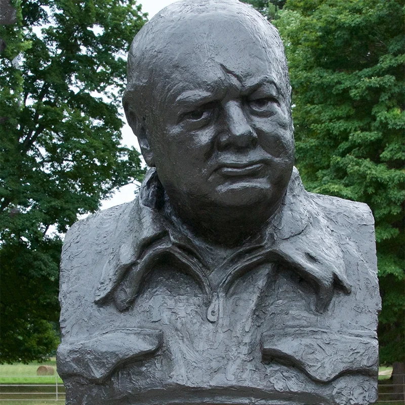 Знаменитая бронзовая Классическая Статуя winston Черчилля украшение для дома