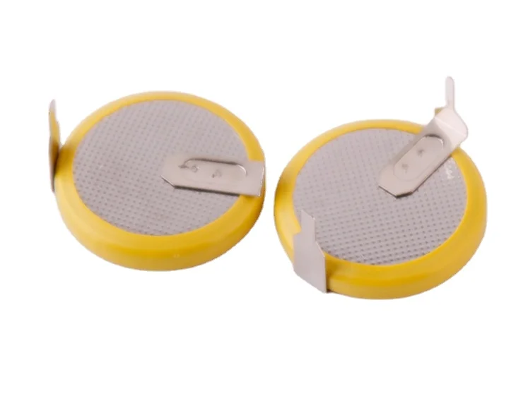 JBWCELL CR2032/1HS  3V Button Cell with Pins/Tabs CR2032/1HSE for PCB Mount