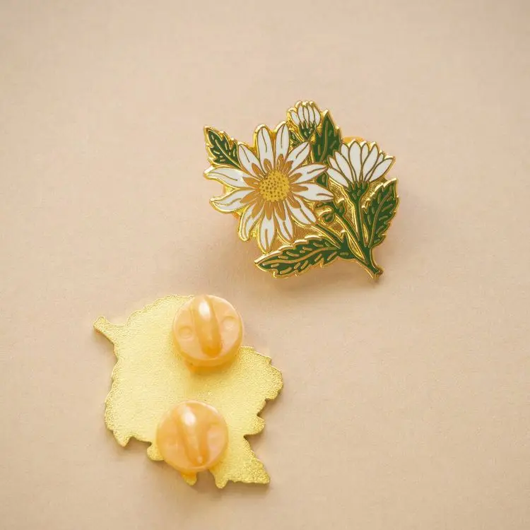 Hot Sell Metal blank gold Silver magnetic badge name plate pin fancy make brooch pin