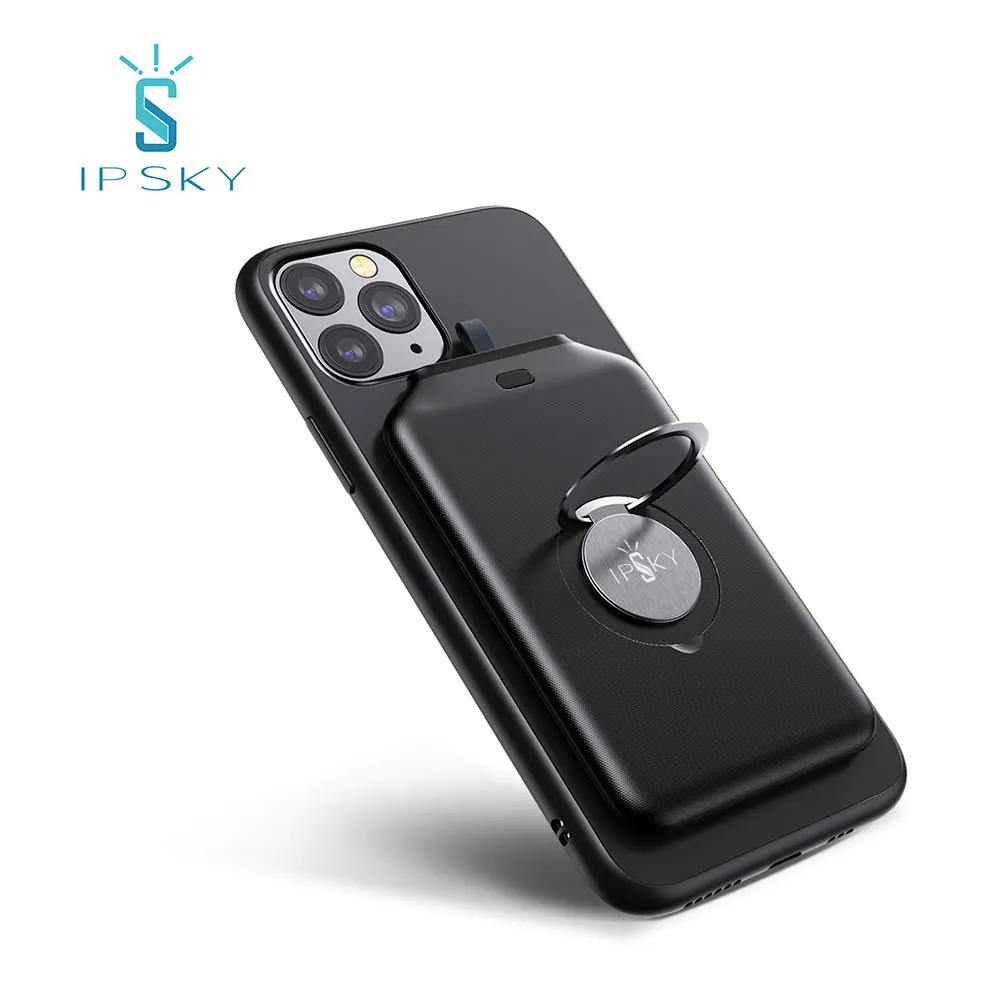  IPSKY новый быстрый зарядный умный портативный внешний аккумулятор Тонкий Мини QI магнитный