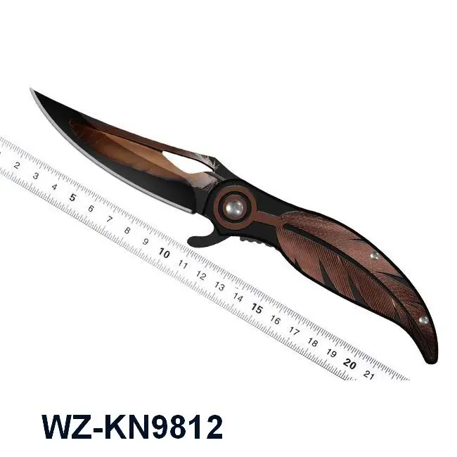 stainless steel material type camping survival utility pocket folding knife sheath