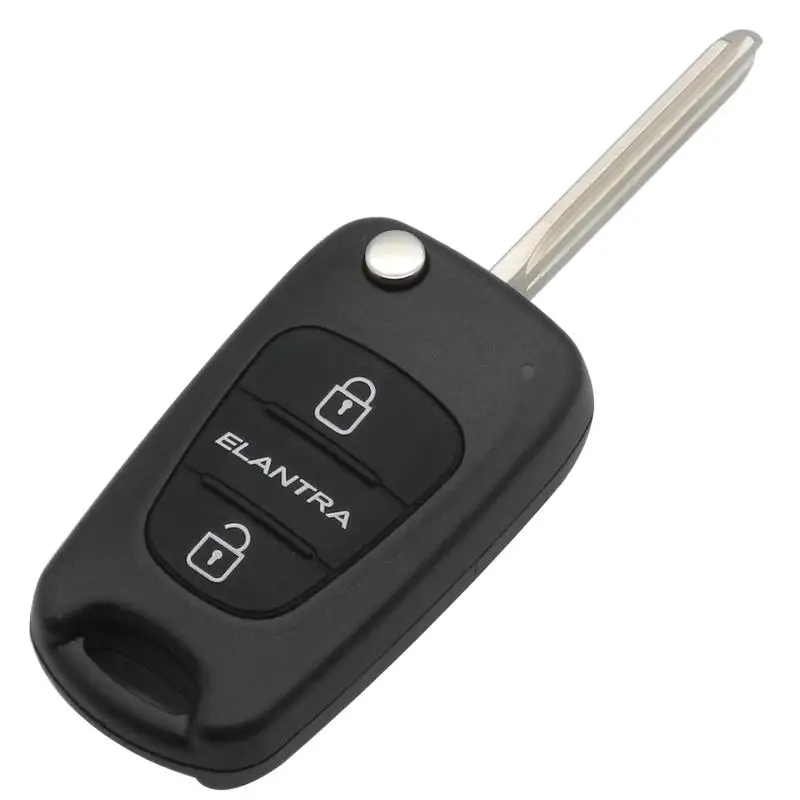 Remote Flip Folding Key Shell Case 3 Buttons For Hyundai ELANTRA Keyless Entry Fob Cover Car Alarm Housing