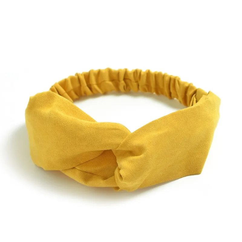 Amazon Cross elastic rubber hair band knitted autumn winter rubber hair band suede hair girls band