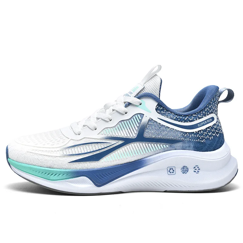 Wholesale Mens Luxury Sneakers Cushioning Flying Weaving Breathable Basketball Sneakers for Men With Logo